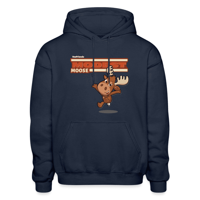 Modest Moose Character Comfort Adult Hoodie - navy