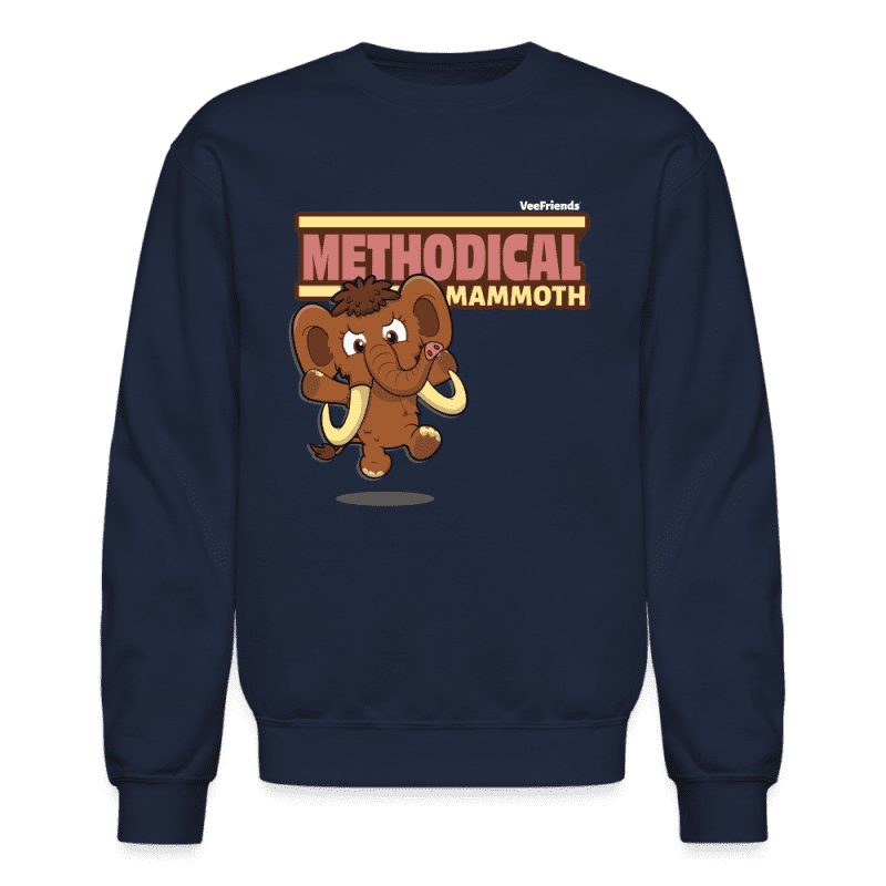 Methodical Mammoth Character Comfort Adult Crewneck Sweatshirt - navy