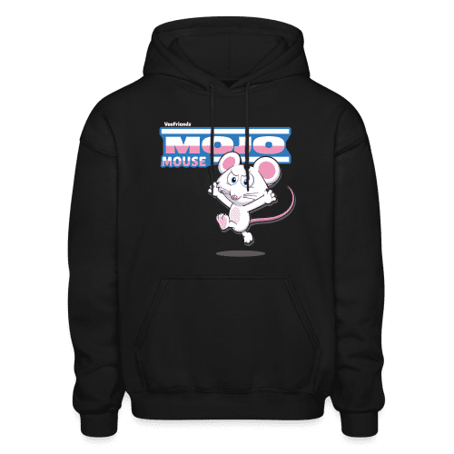 Mojo Mouse Character Comfort Adult Hoodie - black