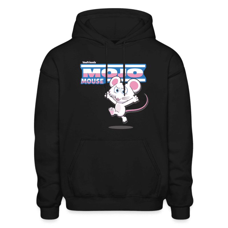 Mojo Mouse Character Comfort Adult Hoodie - black