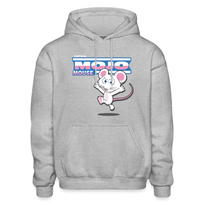 Mojo Mouse Character Comfort Adult Hoodie - heather gray