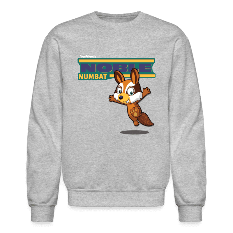 Noble Numbat Character Comfort Adult Crewneck Sweatshirt - heather gray