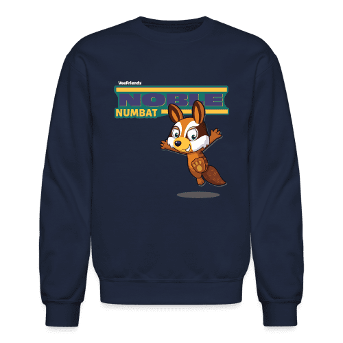 Noble Numbat Character Comfort Adult Crewneck Sweatshirt - navy