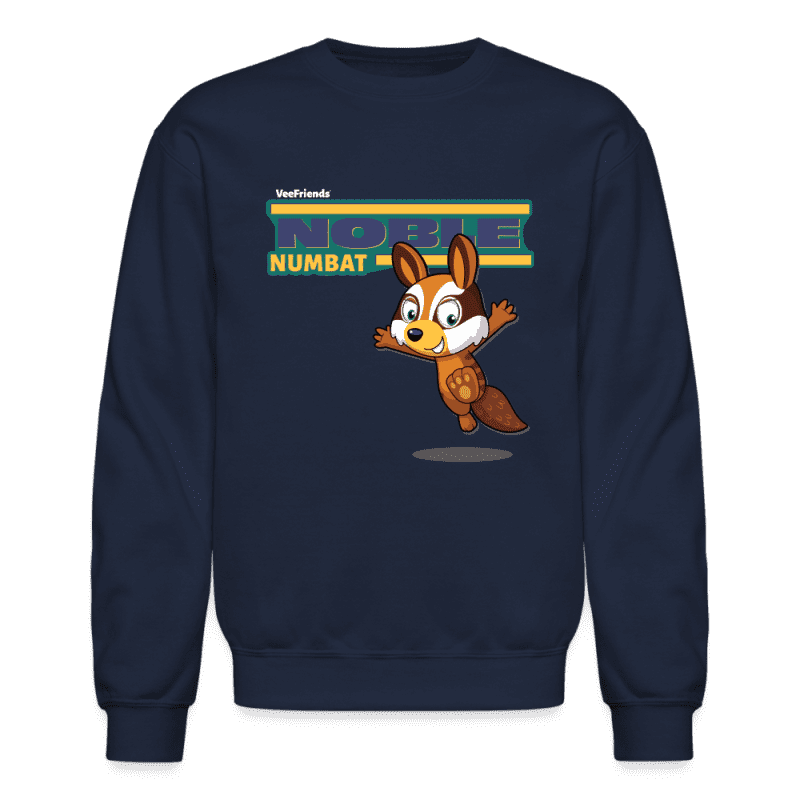 Noble Numbat Character Comfort Adult Crewneck Sweatshirt - navy