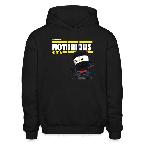 Notorious Ninja Character Comfort Adult Hoodie - black