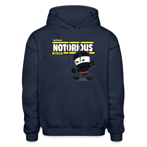 Notorious Ninja Character Comfort Adult Hoodie - navy