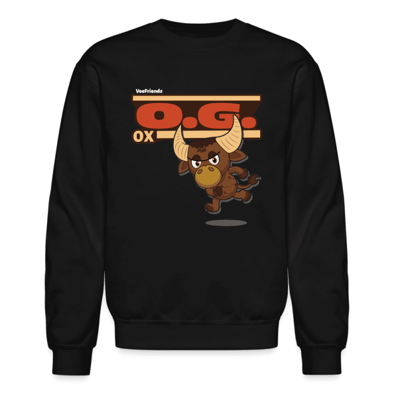 O.G. Ox Character Comfort Adult Crewneck Sweatshirt - black