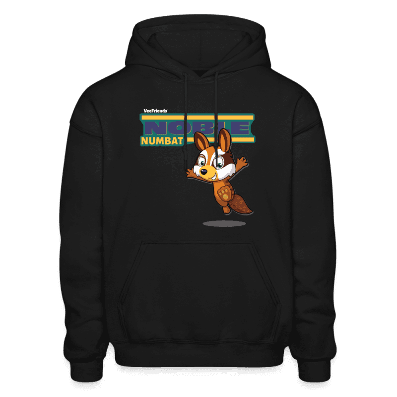 Noble Numbat Character Comfort Adult Hoodie - black