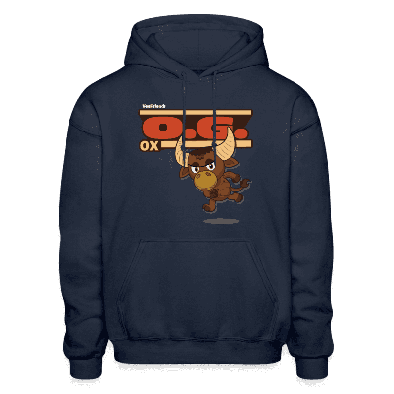 O.G. Ox Character Comfort Adult Hoodie - navy