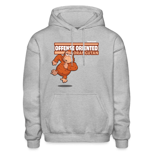 Offense Oriented Orangutan Character Comfort Adult Hoodie - heather gray