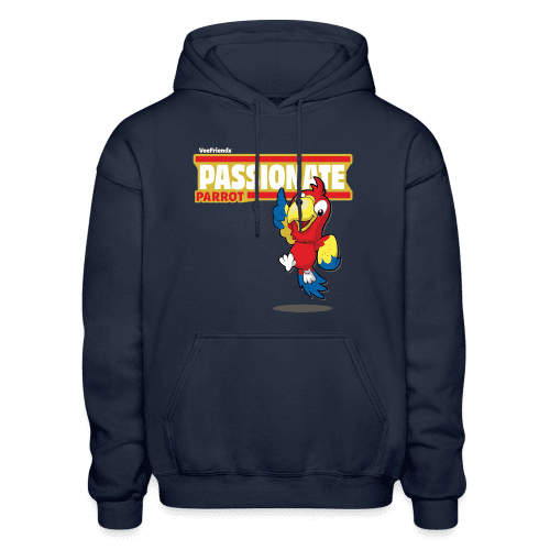 Passionate Parrot Character Comfort Adult Hoodie - navy