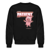 Patient Pig Character Comfort Adult Crewneck Sweatshirt - black