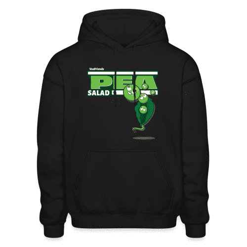 Pea Salad Character Comfort Adult Hoodie - black