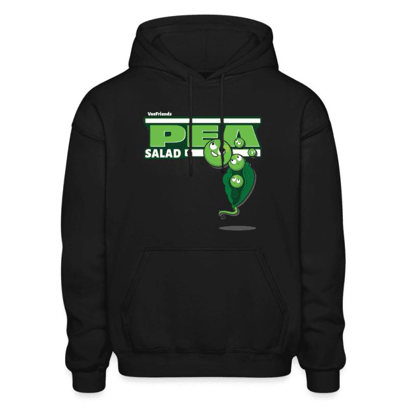 Pea Salad Character Comfort Adult Hoodie - black