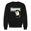 Persistent Penguin Character Comfort Adult Crewneck Sweatshirt - black