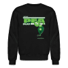 Pea Salad Character Comfort Adult Crewneck Sweatshirt - black