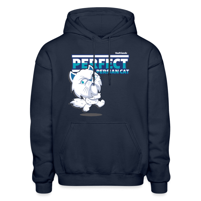 Perfect Persian Cat Character Comfort Adult Hoodie - navy