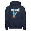 Persuasive Pigeon Character Comfort Adult Hoodie - navy