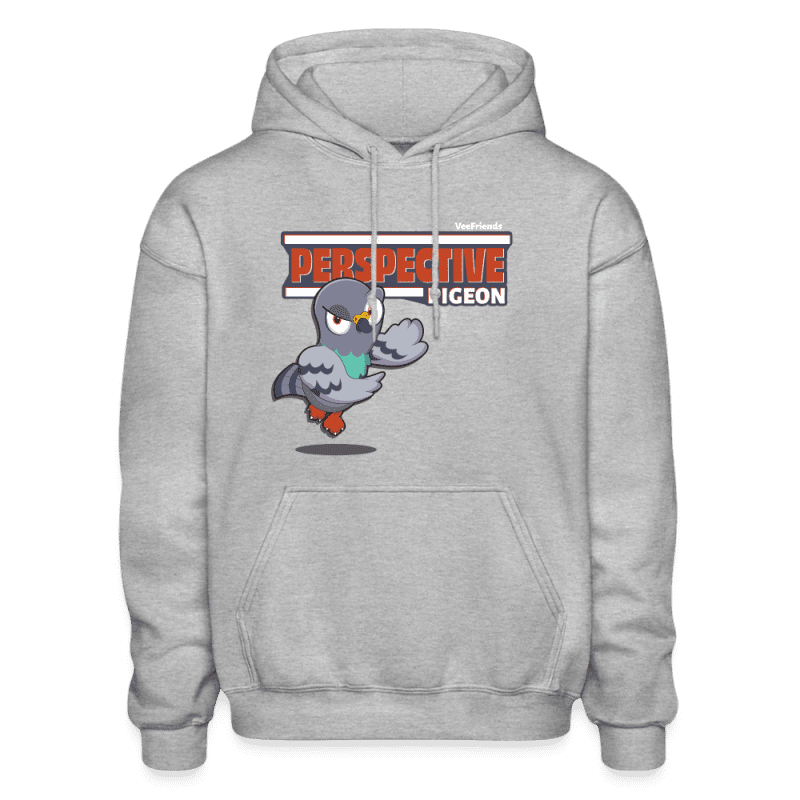 Perspective Pigeon Character Comfort Adult Hoodie - heather gray