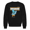 Persuasive Pigeon Character Comfort Adult Crewneck Sweatshirt - black