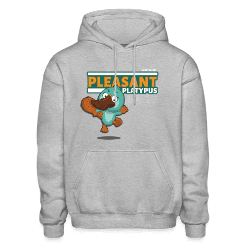 Pleasant Platypus Character Comfort Adult Hoodie - heather gray