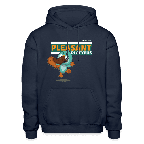 Pleasant Platypus Character Comfort Adult Hoodie - navy