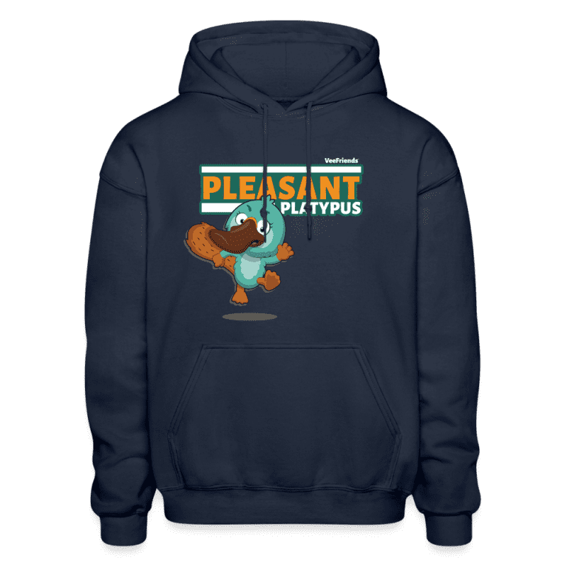 Pleasant Platypus Character Comfort Adult Hoodie - navy