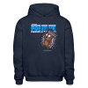 Positive Porcupine Character Comfort Adult Hoodie - navy