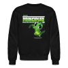 Principled Praying Mantis Character Comfort Adult Crewneck Sweatshirt - black