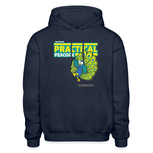 Practical Peacock Character Comfort Adult Hoodie - navy