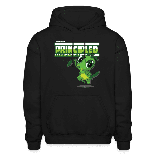 Principled Praying Mantis Character Comfort Adult Hoodie - black