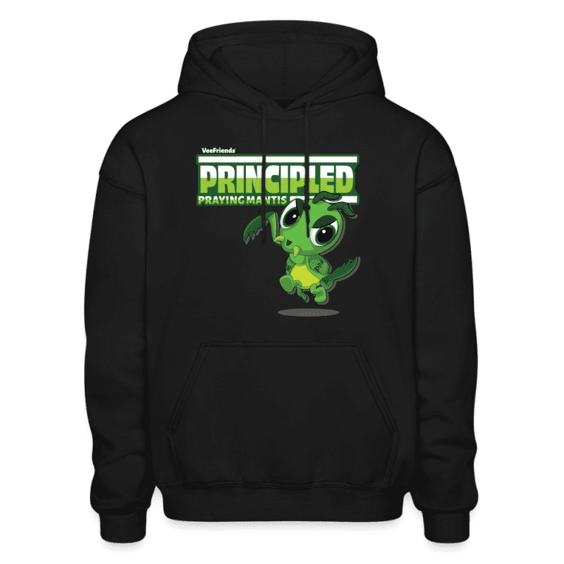 Principled Praying Mantis Character Comfort Adult Hoodie - black