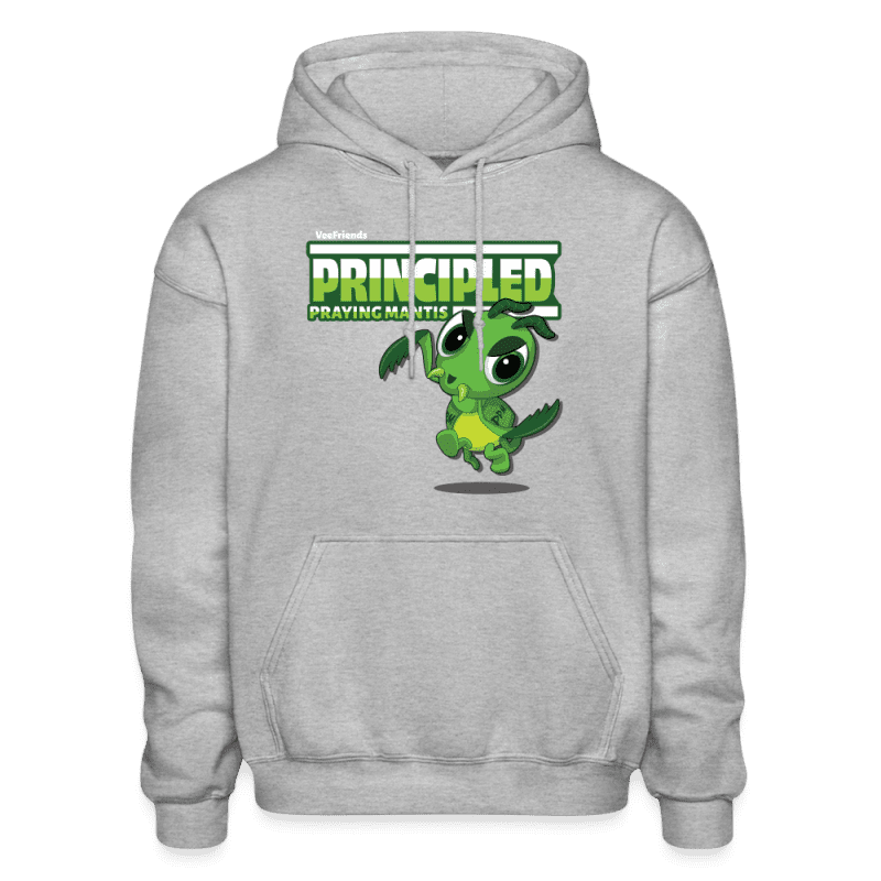 Principled Praying Mantis Character Comfort Adult Hoodie - heather gray