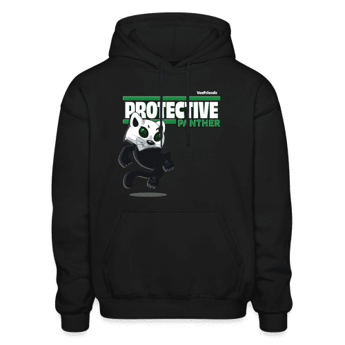 Protective Panther Character Comfort Adult Hoodie - black