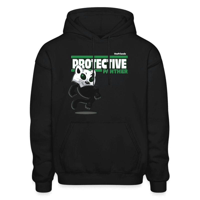 Protective Panther Character Comfort Adult Hoodie - black