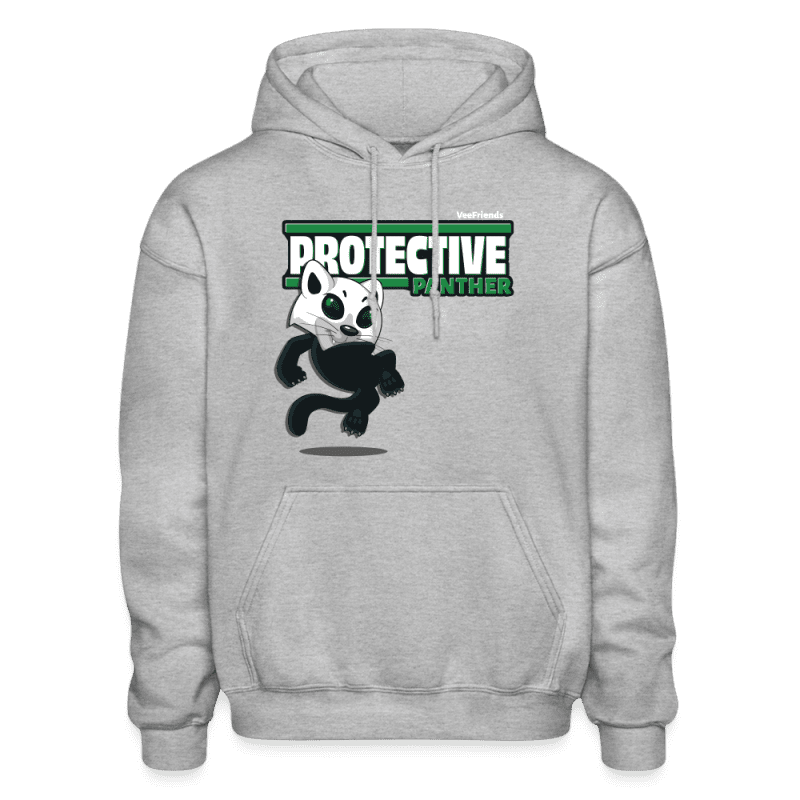 Protective Panther Character Comfort Adult Hoodie - heather gray