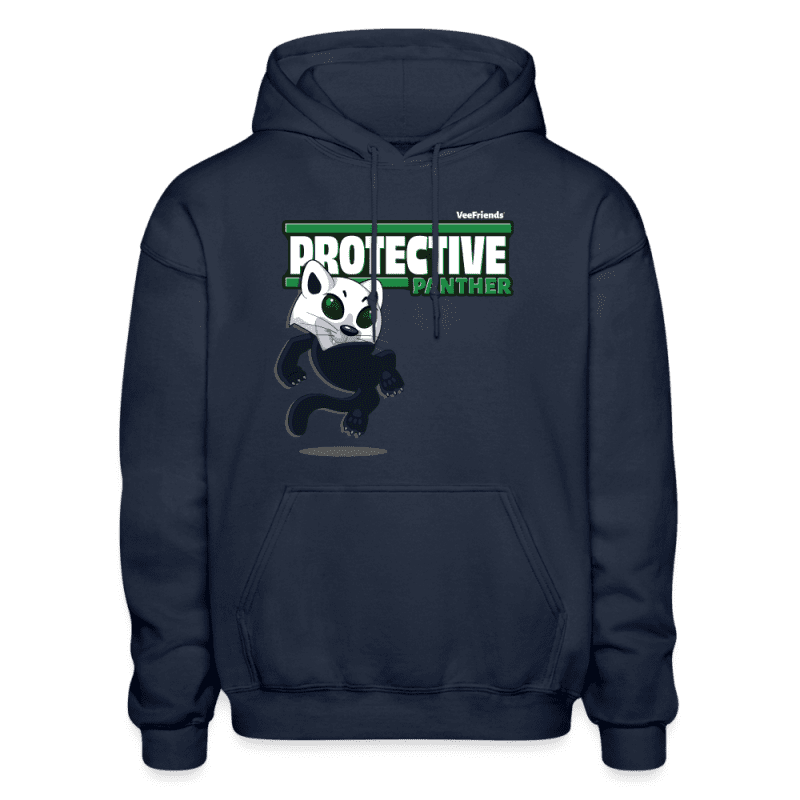 Protective Panther Character Comfort Adult Hoodie - navy