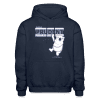 Prudent Polar Bear Character Comfort Adult Hoodie - navy