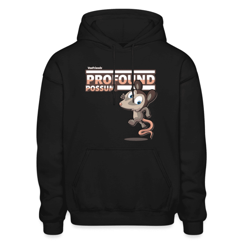 Profound Possum Character Comfort Adult Hoodie - black