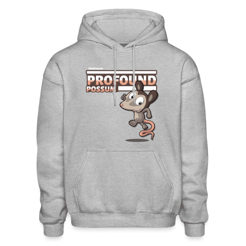 Profound Possum Character Comfort Adult Hoodie - heather gray