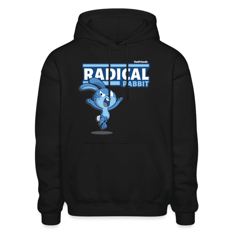 Radical Rabbit Character Comfort Adult Hoodie - black