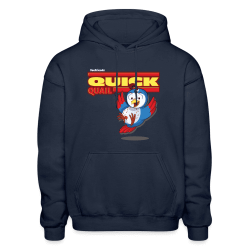 Quick Quail Character Comfort Adult Hoodie - navy