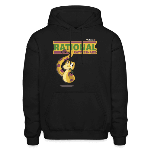 Rational Rattlesnake Character Comfort Adult Hoodie - black