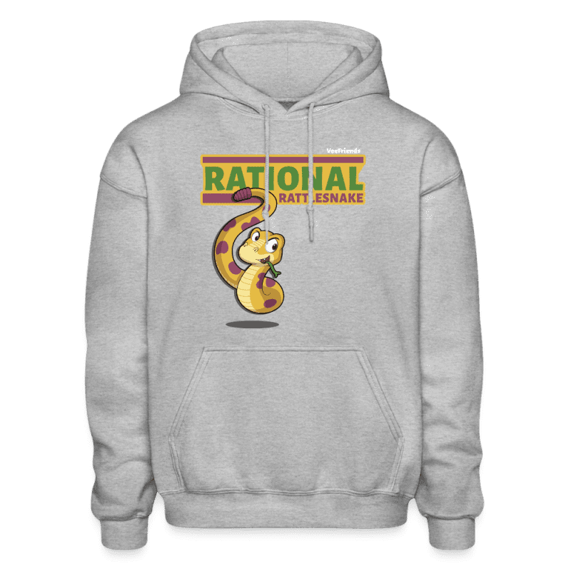 Rational Rattlesnake Character Comfort Adult Hoodie - heather gray