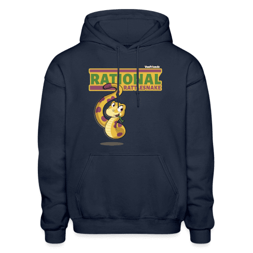 Rational Rattlesnake Character Comfort Adult Hoodie - navy