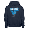 Reflective Rhinoceros Character Comfort Adult Hoodie - navy