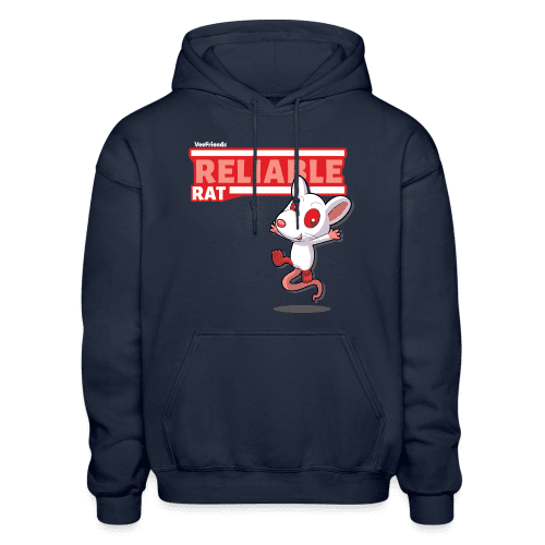 Reliable Rat Character Comfort Adult Hoodie - navy