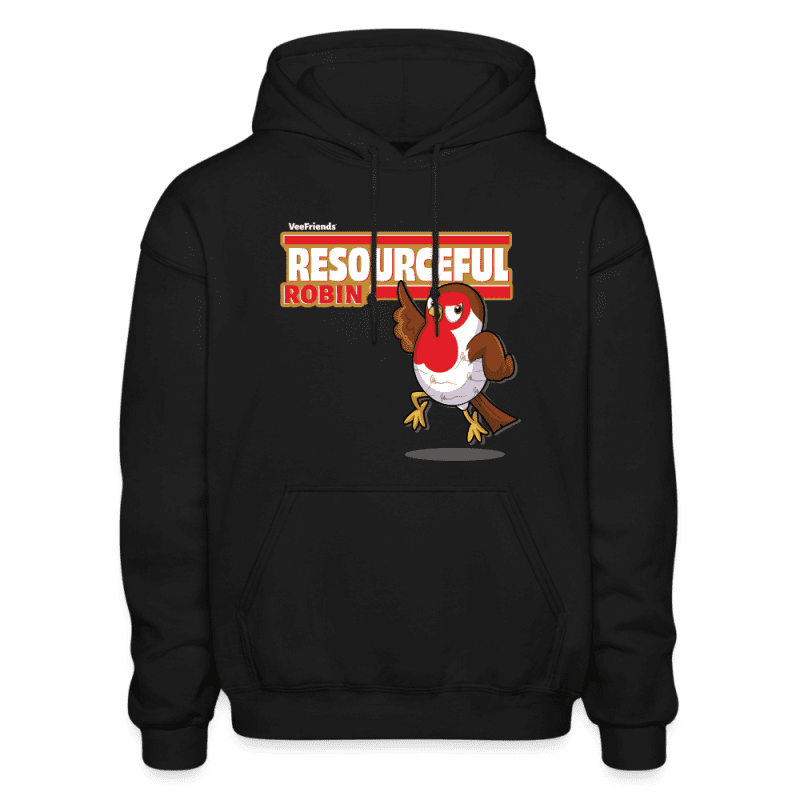 Resourceful Robin Character Comfort Adult Hoodie - black