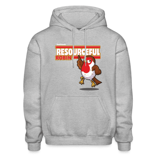 Resourceful Robin Character Comfort Adult Hoodie - heather gray