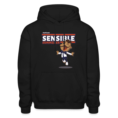 Sensible Sommelier Character Comfort Adult Hoodie - black